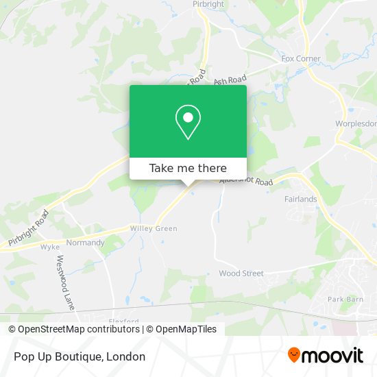 Pop Up Boutique map