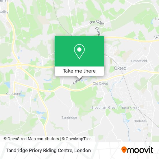 Tandridge Priory Riding Centre map
