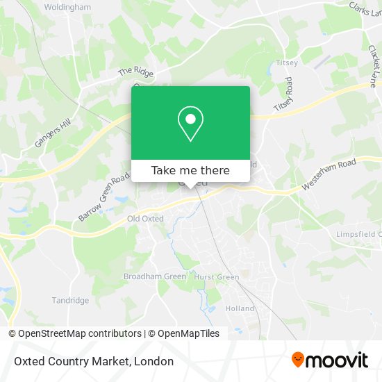 Oxted Country Market map