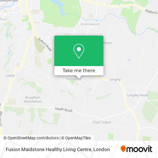 Fusion Maidstone Healthy Living Centre map