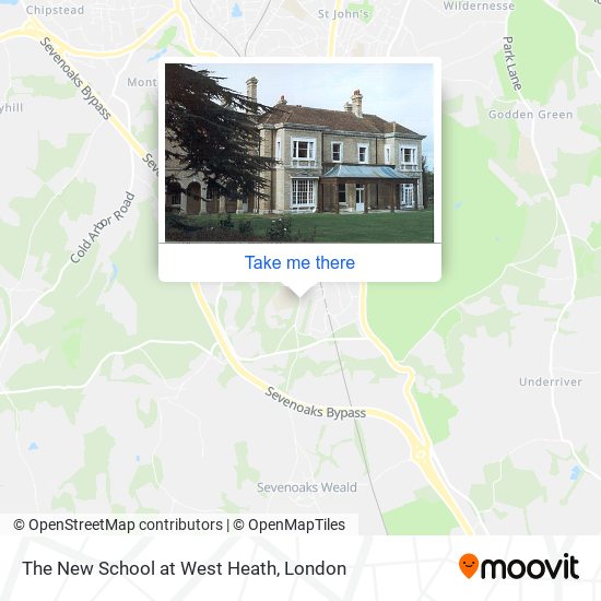 The New School at West Heath map