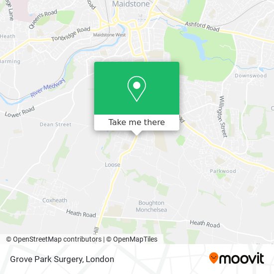 Grove Park Surgery map