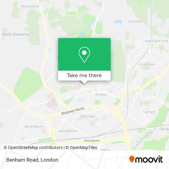 Benham Road map