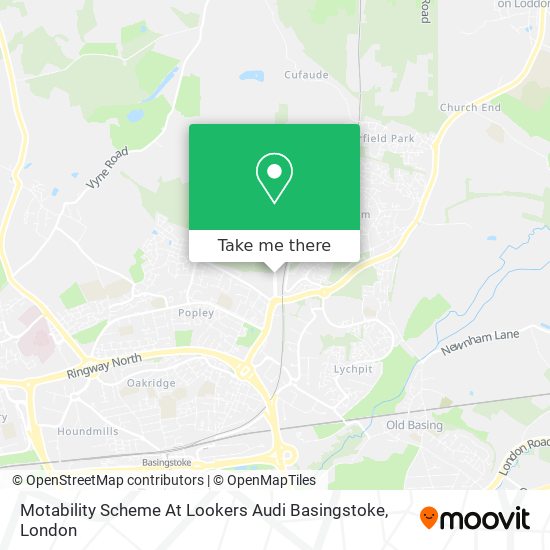 Motability Scheme At Lookers Audi Basingstoke map