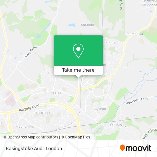 Basingstoke Audi map