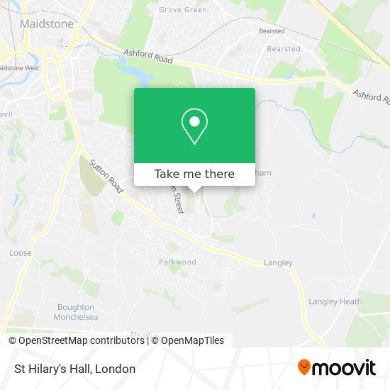 St Hilary's Hall map
