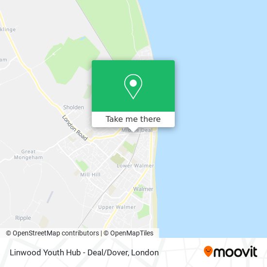 Linwood Youth Hub - Deal/Dover map
