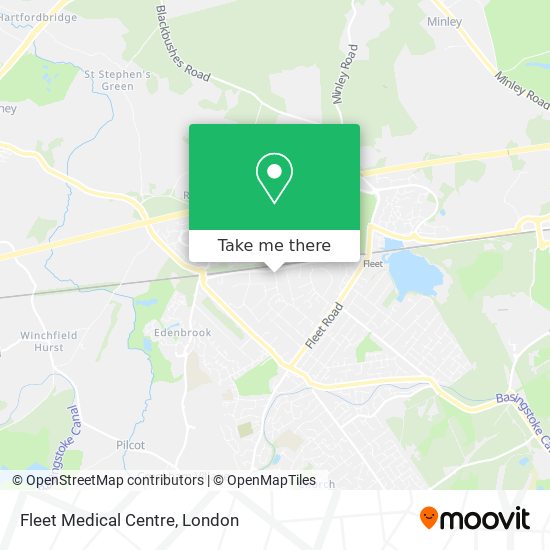 Fleet Medical Centre map