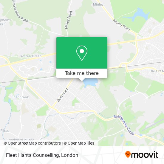 Fleet Hants Counselling map
