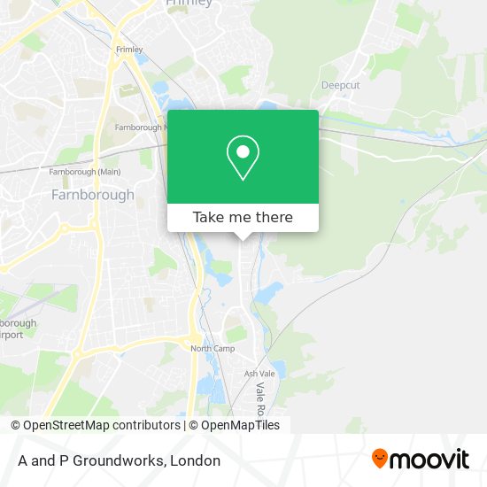 A and P Groundworks map