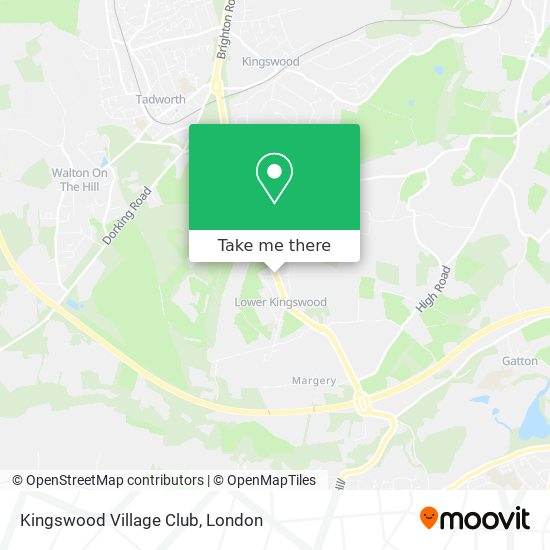 Kingswood Village Club map