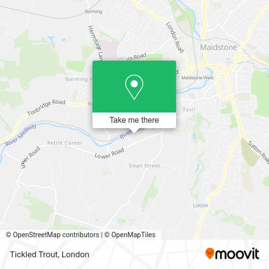 Tickled Trout map
