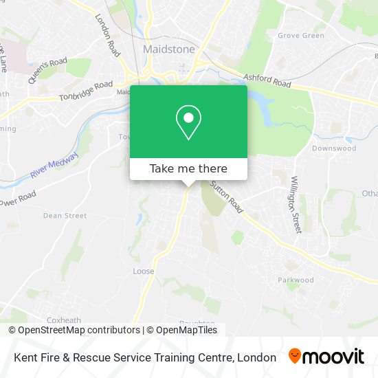Kent Fire & Rescue Service Training Centre map