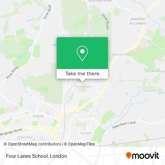 Four Lanes School map