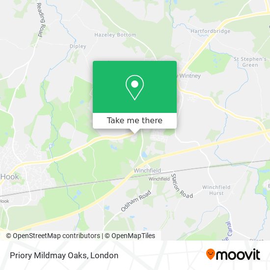 Priory Mildmay Oaks map