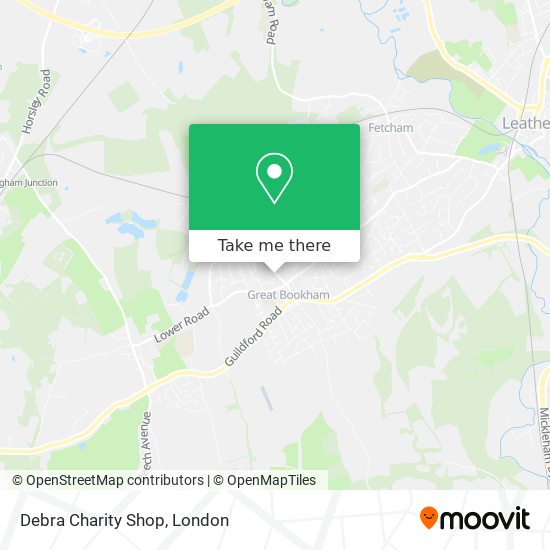 Debra Charity Shop map