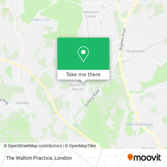 The Walton Practice map