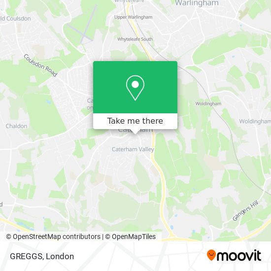GREGGS map