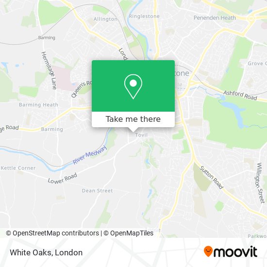 White Oaks map