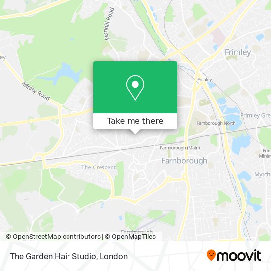 The Garden Hair Studio map