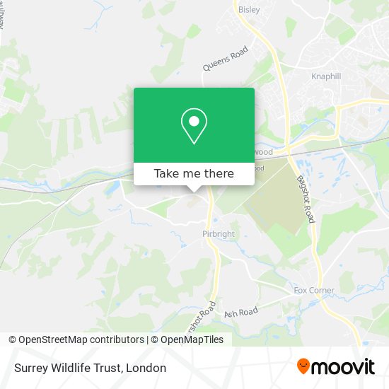 Surrey Wildlife Trust map
