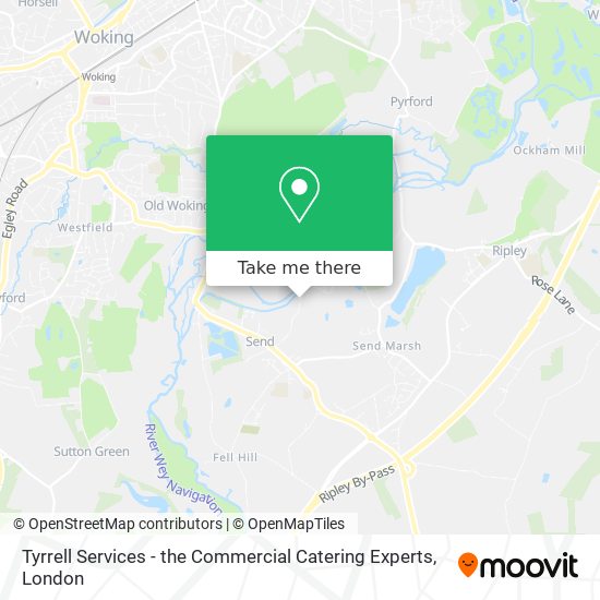 Tyrrell Services - the Commercial Catering Experts map