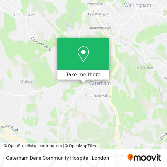 Caterham Dene Community Hospital map