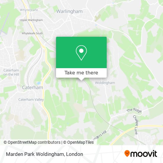 Marden Park Woldingham map