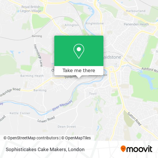 Sophisticakes Cake Makers map