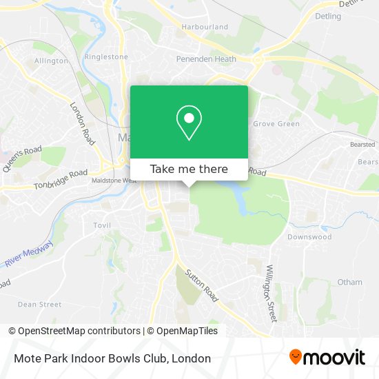 Mote Park Indoor Bowls Club map