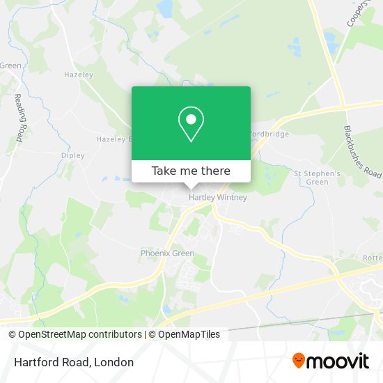 Hartford Road map