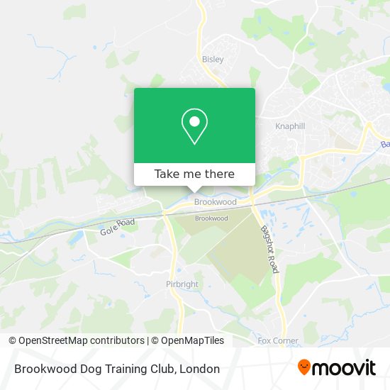 Brookwood Dog Training Club map