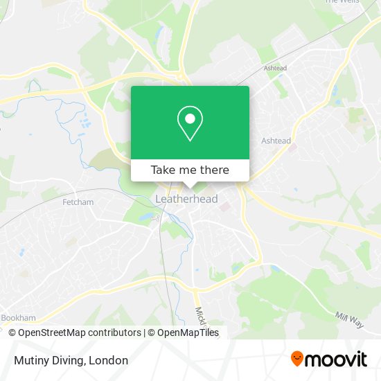 Mutiny Diving map