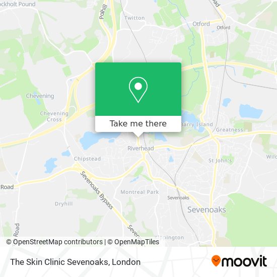 The Skin Clinic Sevenoaks map