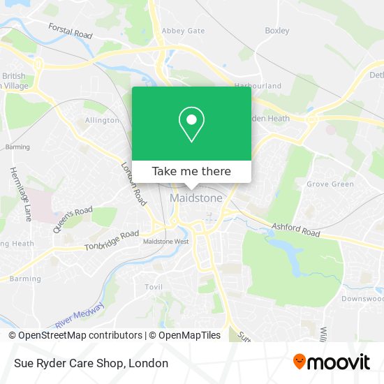 Sue Ryder Care Shop map