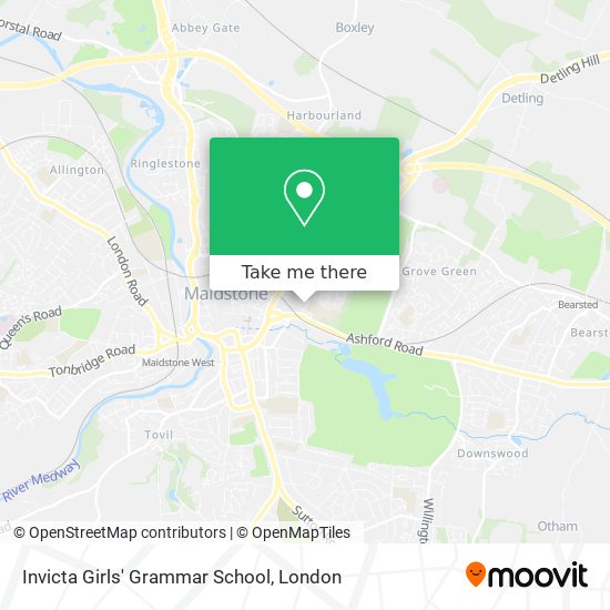 Invicta Girls' Grammar School map