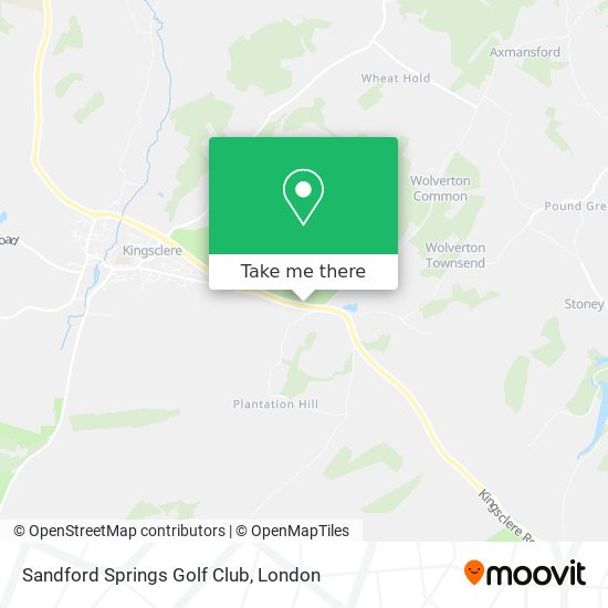 Sandford Springs Golf Club map