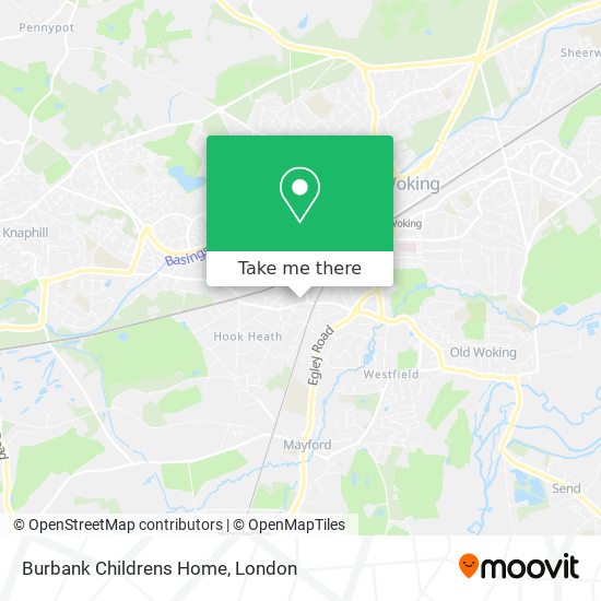 Burbank Childrens Home map