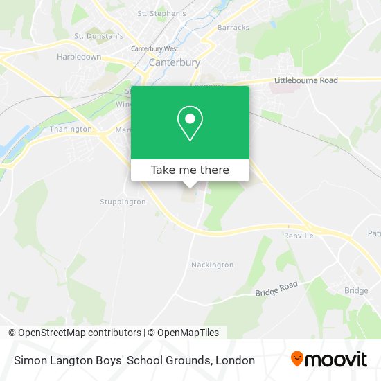 Simon Langton Boys' School Grounds map