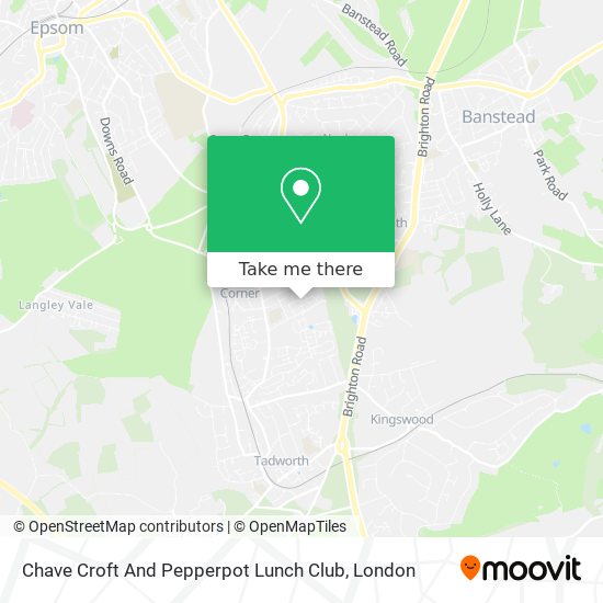 Chave Croft And Pepperpot Lunch Club map