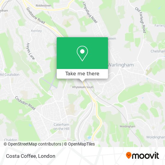 Costa Coffee map