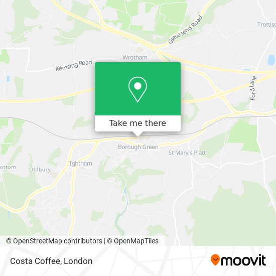 Costa Coffee map