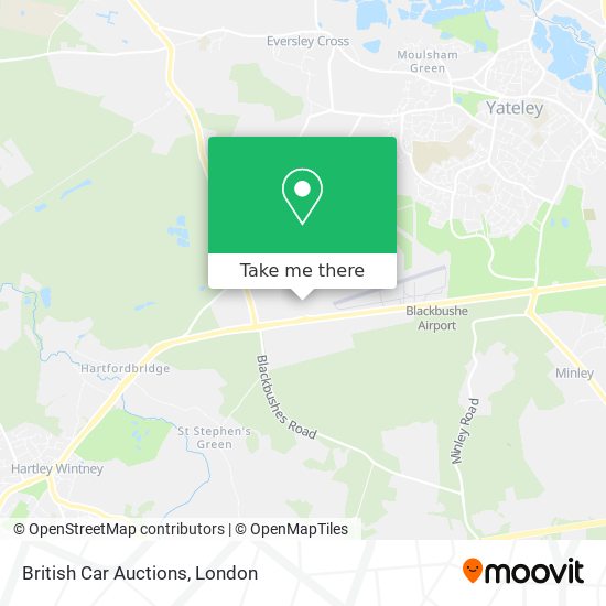 British Car Auctions map