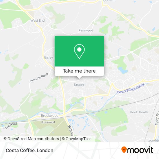 Costa Coffee map