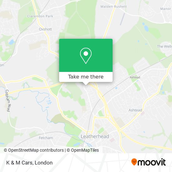 K & M Cars map