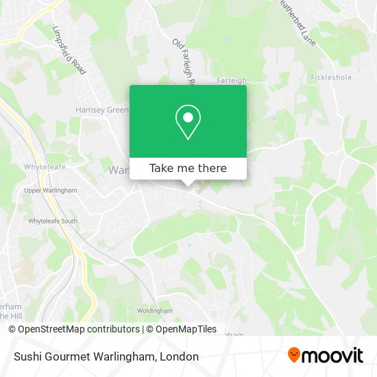 Sushi Gourmet Warlingham map