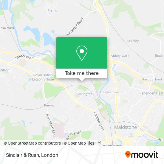 Sinclair & Rush map
