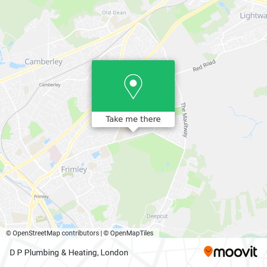 D P Plumbing & Heating map
