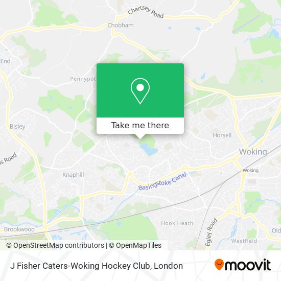 J Fisher Caters-Woking Hockey Club map