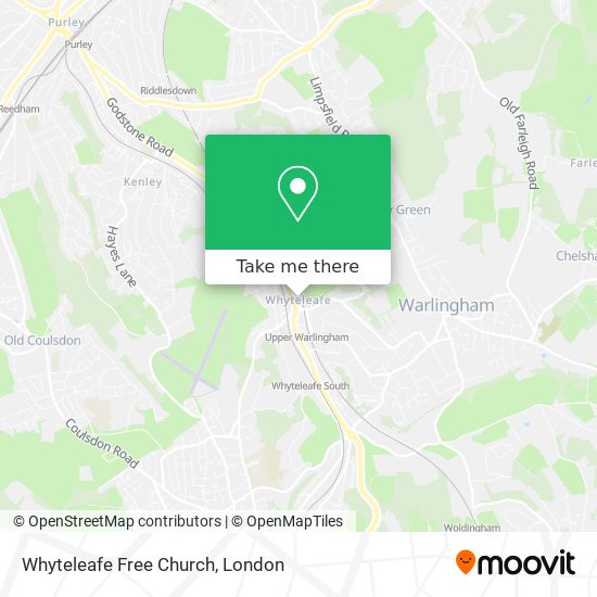 Whyteleafe Free Church map